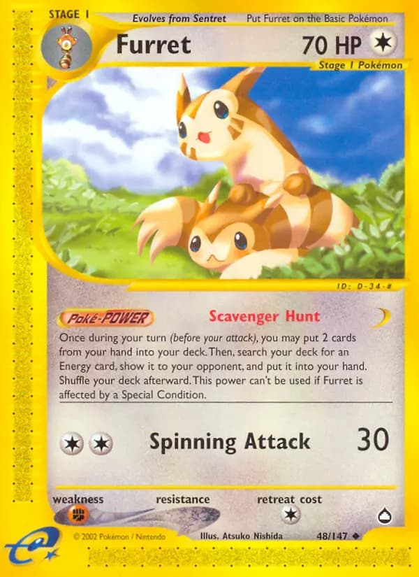 Furret — Aquapolis, Uncommon