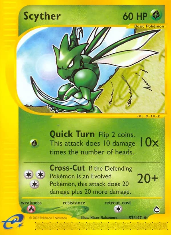 Scyther — Aquapolis, Uncommon