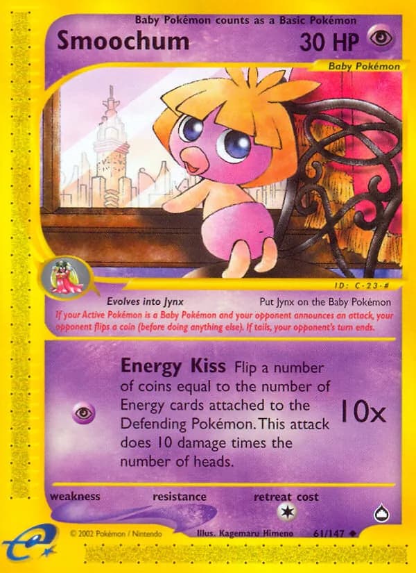 Smoochum — Aquapolis, Uncommon