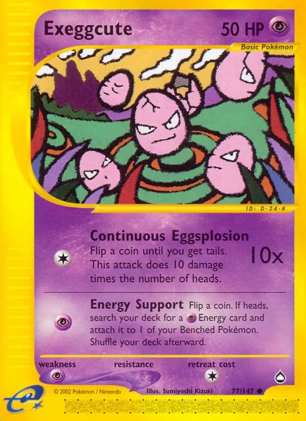 Exeggcute — Aquapolis, Common