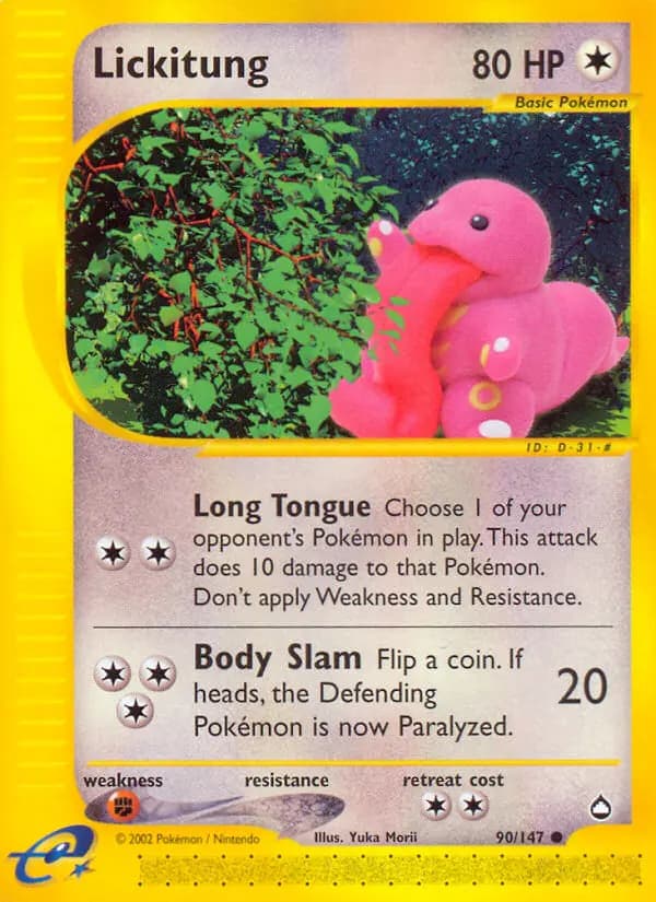 Lickitung — Aquapolis, Common