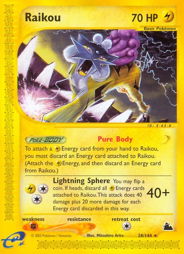 Raikou — Skyridge, Rare