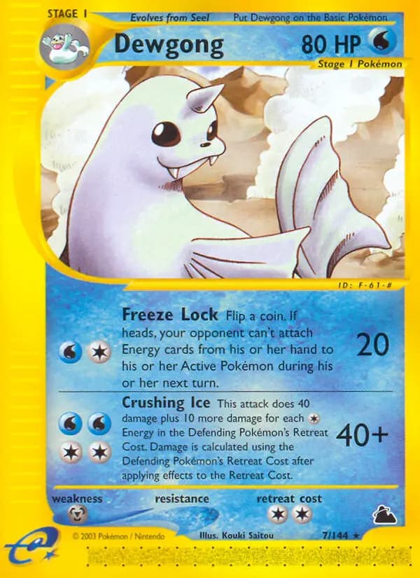 Dewgong — Skyridge, Rare