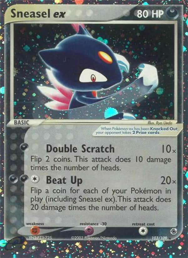 Sneasel ex — Ruby & Sapphire, Rare