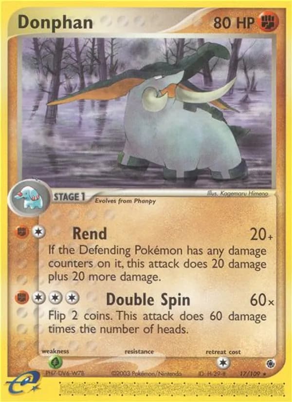 Donphan — Ruby & Sapphire, Rare