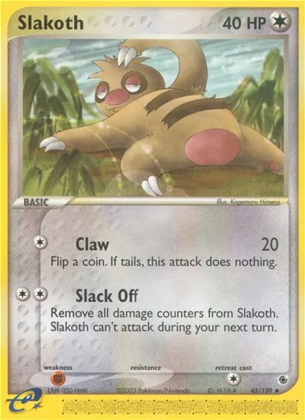 Slakoth — Ruby & Sapphire, Uncommon