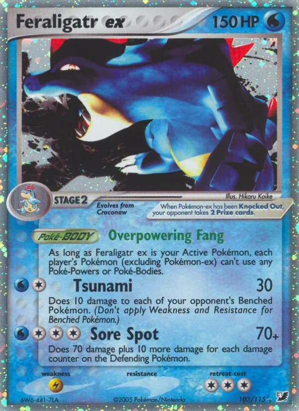 Feraligatr ex — Unseen Forces, Rare