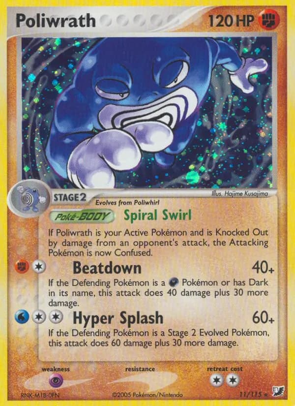 Poliwrath — Unseen Forces, Rare