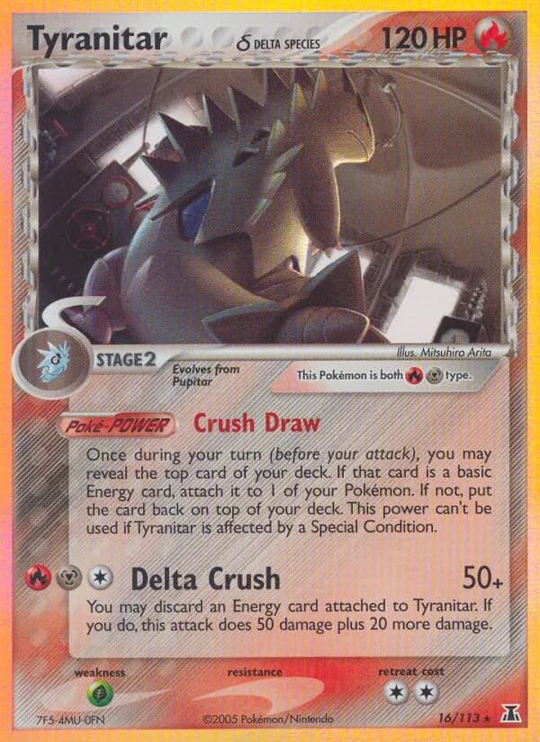 Tyranitar δ — Delta Species, Rare