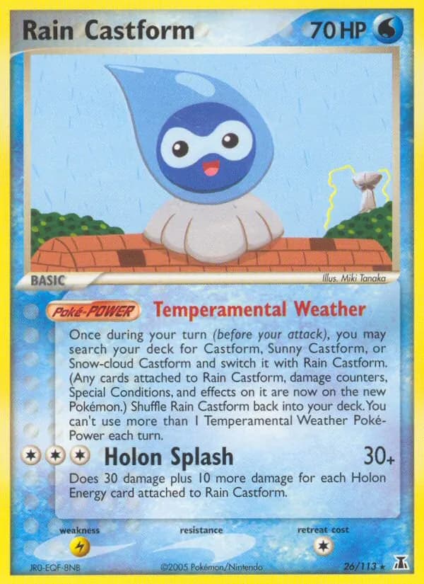 Rain Castform — Delta Species, Rare