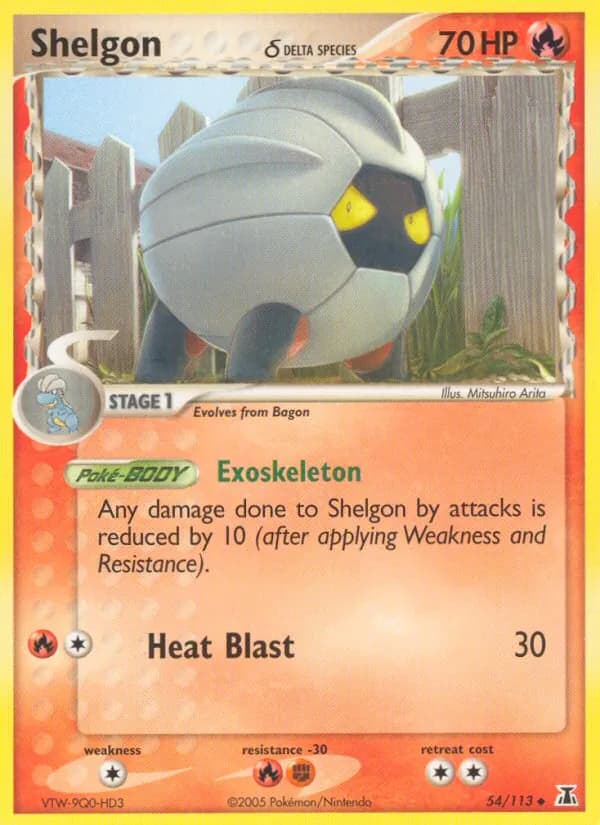 Shelgon δ — Delta Species, Uncommon