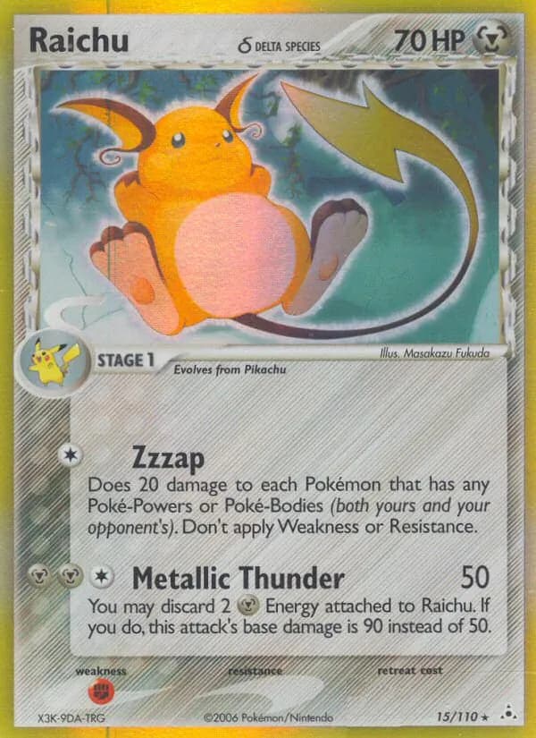 Raichu δ — Holon Phantoms, Rare