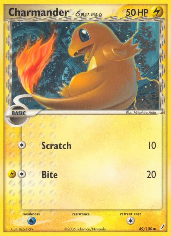 Charmander δ — Crystal Guardians, Common