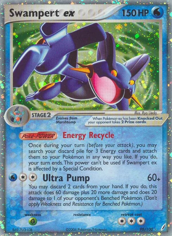 Swampert ex — Crystal Guardians, Rare