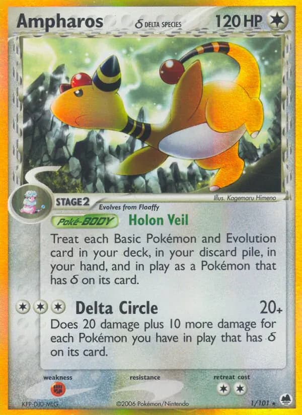 Ampharos δ — Dragon Frontiers, Rare