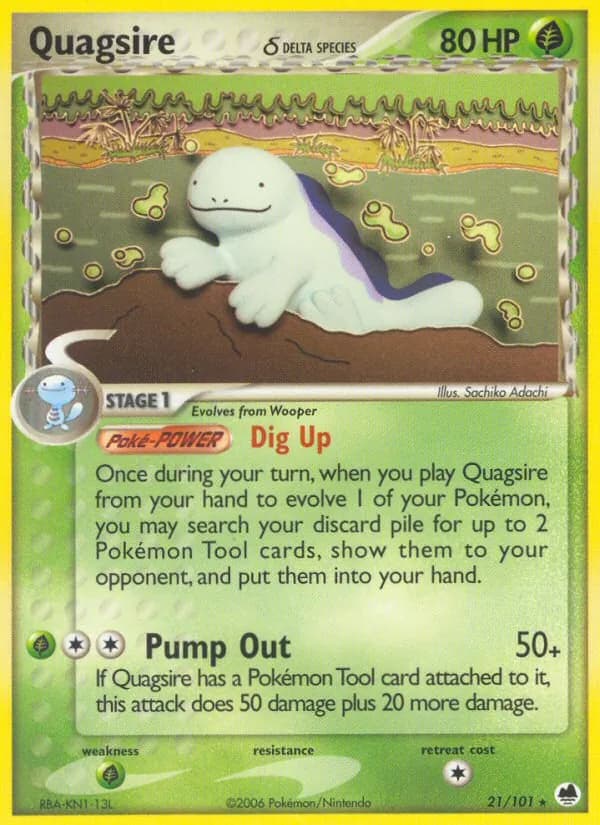 Quagsire δ — Dragon Frontiers, Rare
