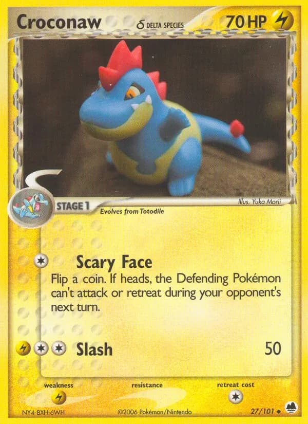 Croconaw δ — Dragon Frontiers, Uncommon