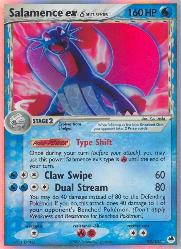 Salamence ex δ — Dragon Frontiers, Rare