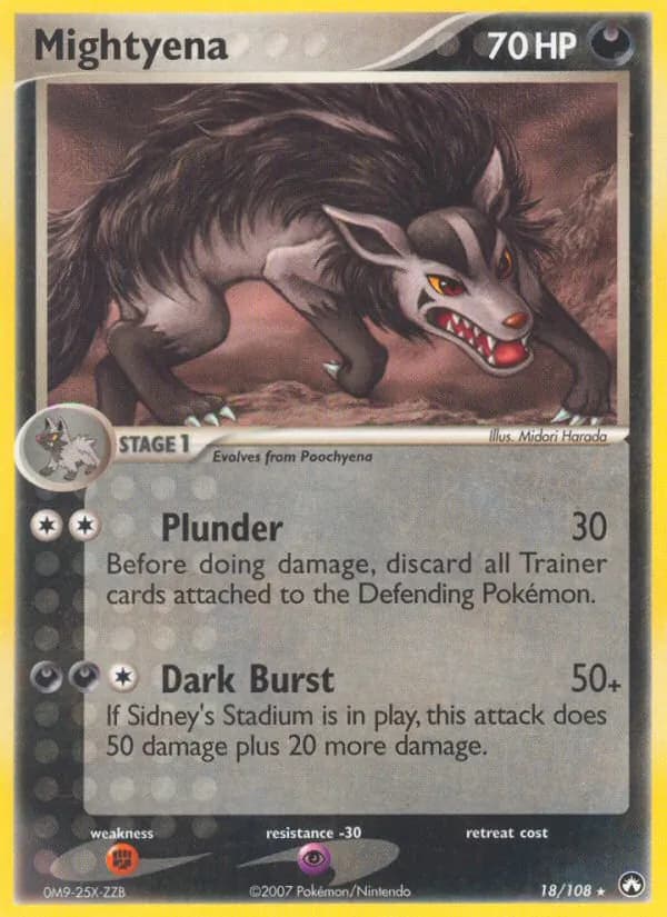 Mightyena — Power Keepers, Rare