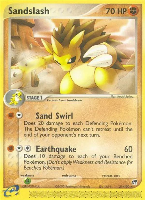 Sandslash — Sandstorm, Rare
