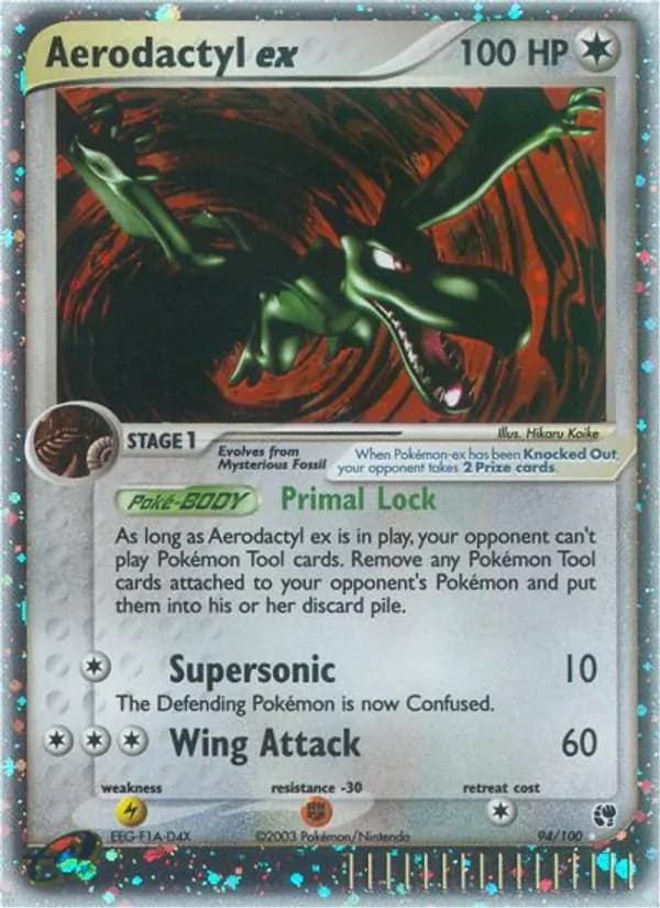 Aerodactyl ex — Sandstorm, Rare