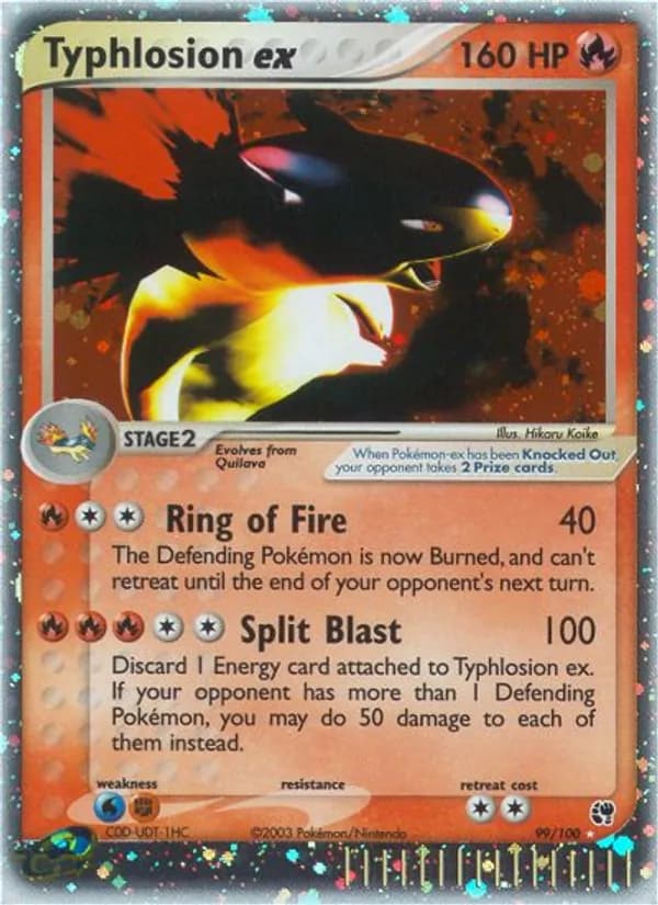 Typhlosion ex — Sandstorm, Rare