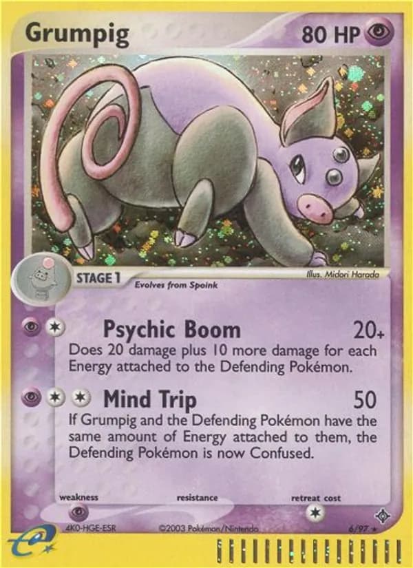 Grumpig — Dragon, Rare