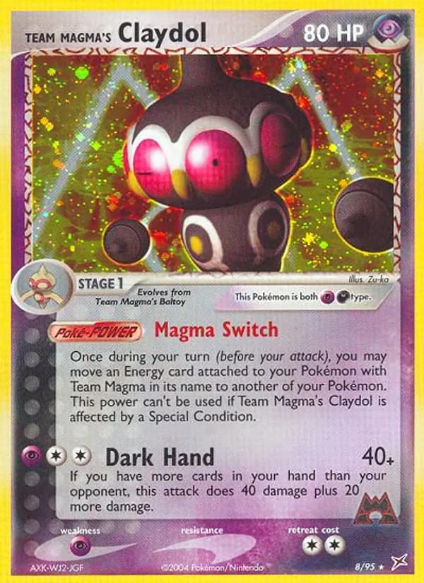 Team Magma's Claydol — Team Magma vs Team Aqua, Rare