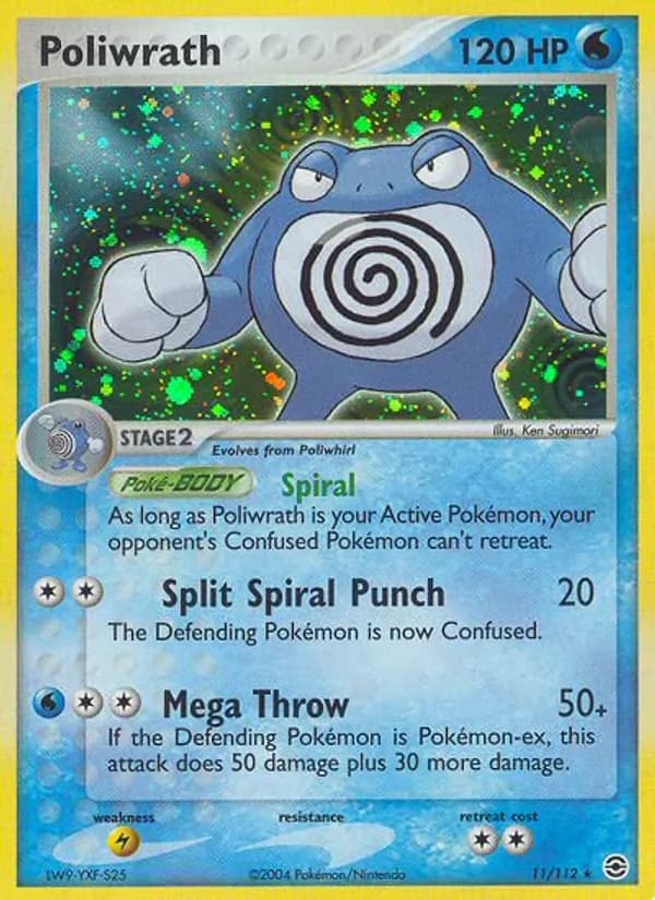 Poliwrath — FireRed & LeafGreen, Rare
