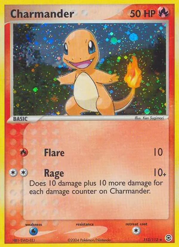 Charmander — FireRed & LeafGreen, Rare