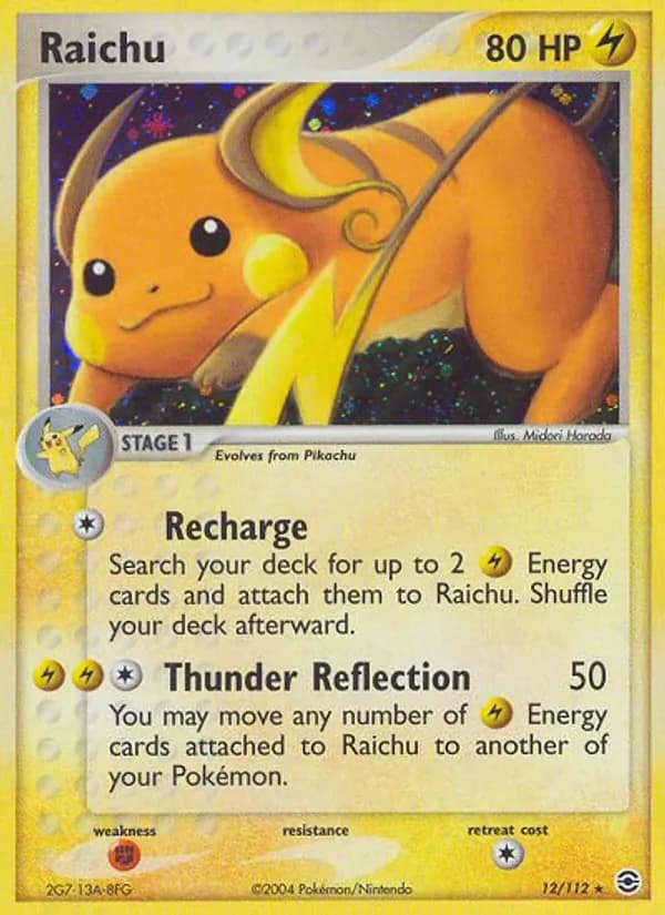 Raichu — FireRed & LeafGreen, Rare