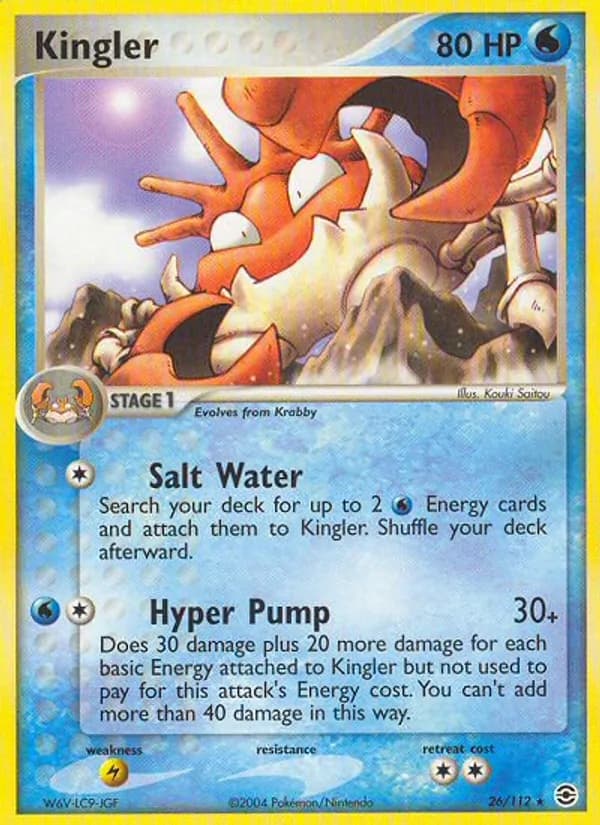 Kingler — FireRed & LeafGreen, Rare
