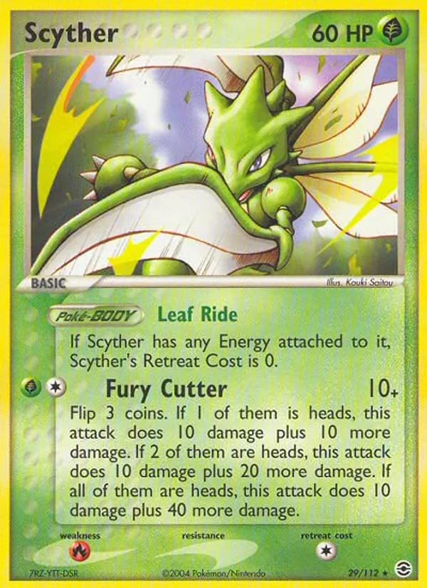 Scyther — FireRed & LeafGreen, Rare