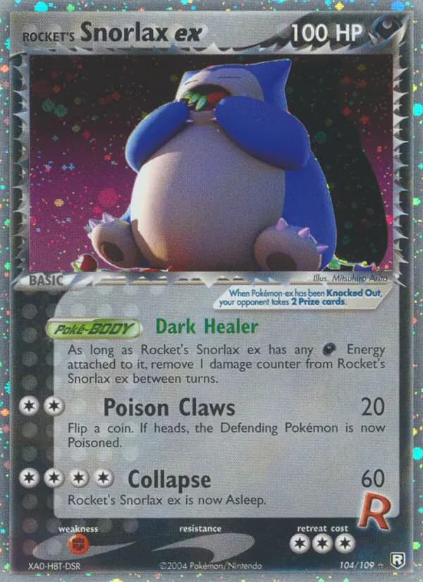 Rocket's Snorlax ex — Team Rocket Returns, Rare