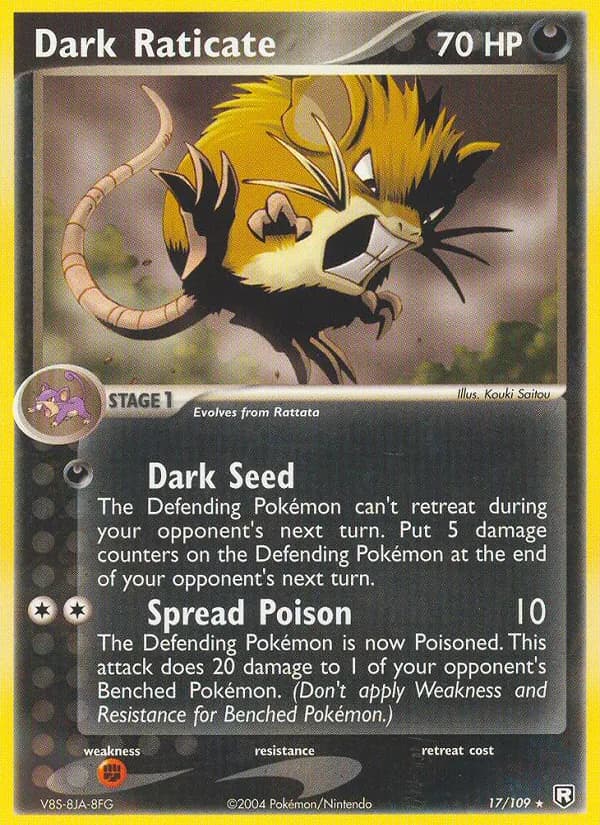 Dark Raticate — Team Rocket Returns, Rare