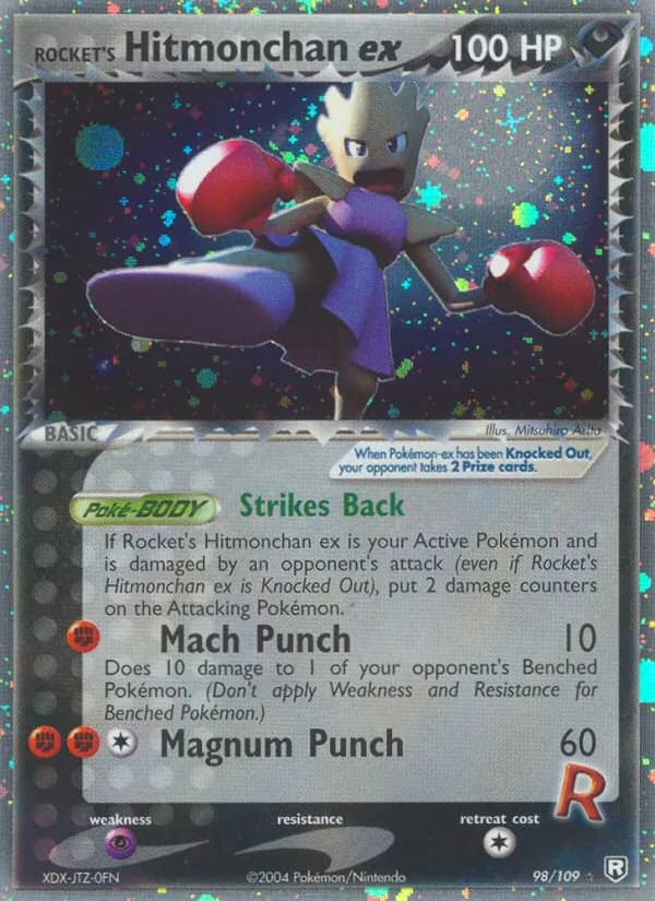 Rocket's Hitmonchan ex — Team Rocket Returns, Rare