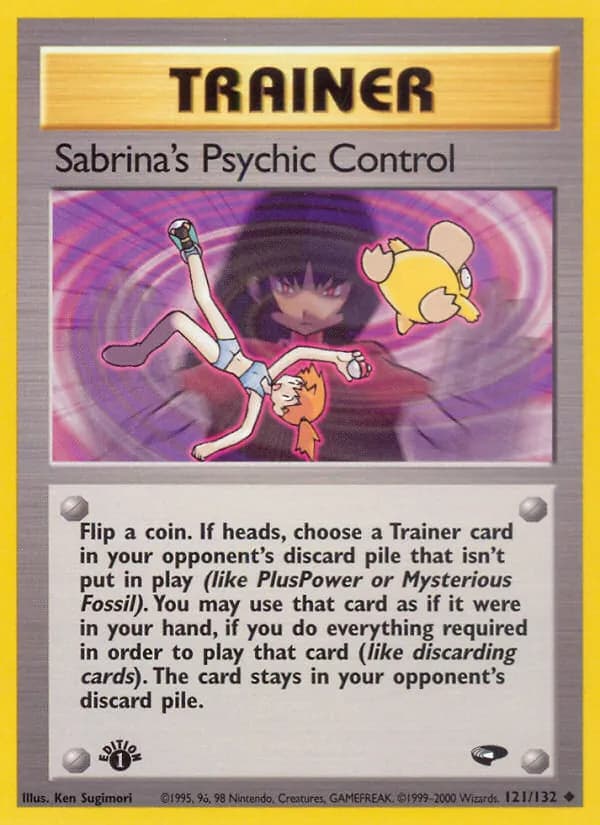 Sabrina's Psychic Control — Gym Challenge, Uncommon