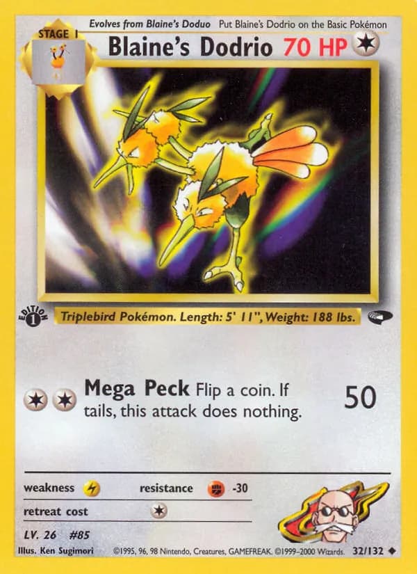 Blaine's Dodrio — Gym Challenge, Uncommon