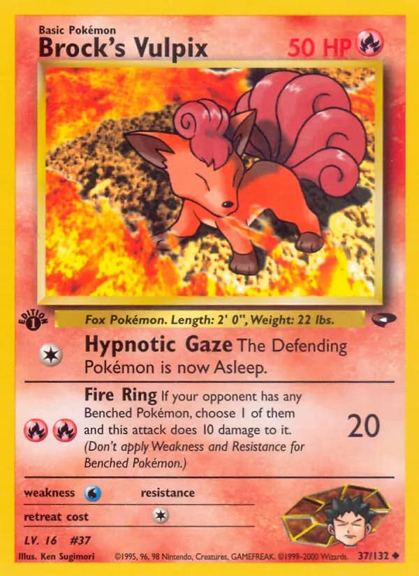 Brock's Vulpix — Gym Challenge, Uncommon