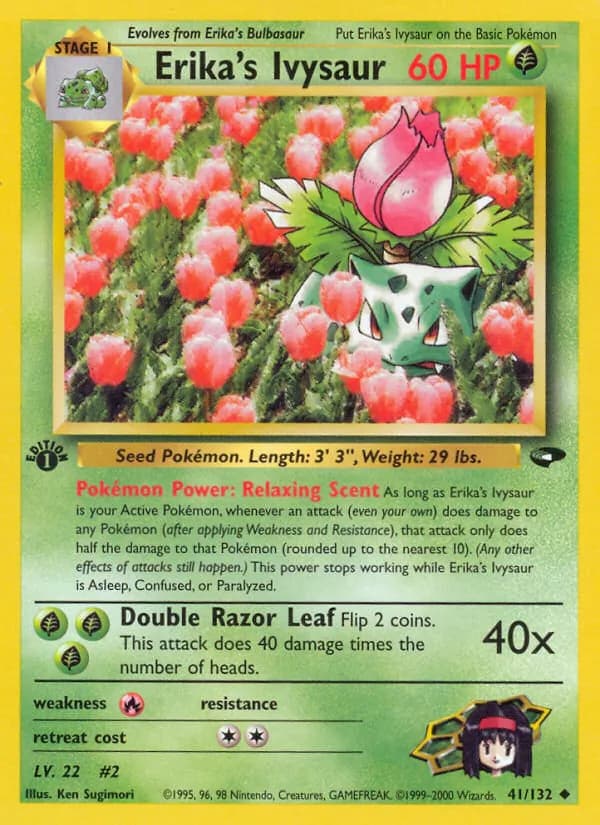Erika's Ivysaur — Gym Challenge, Uncommon