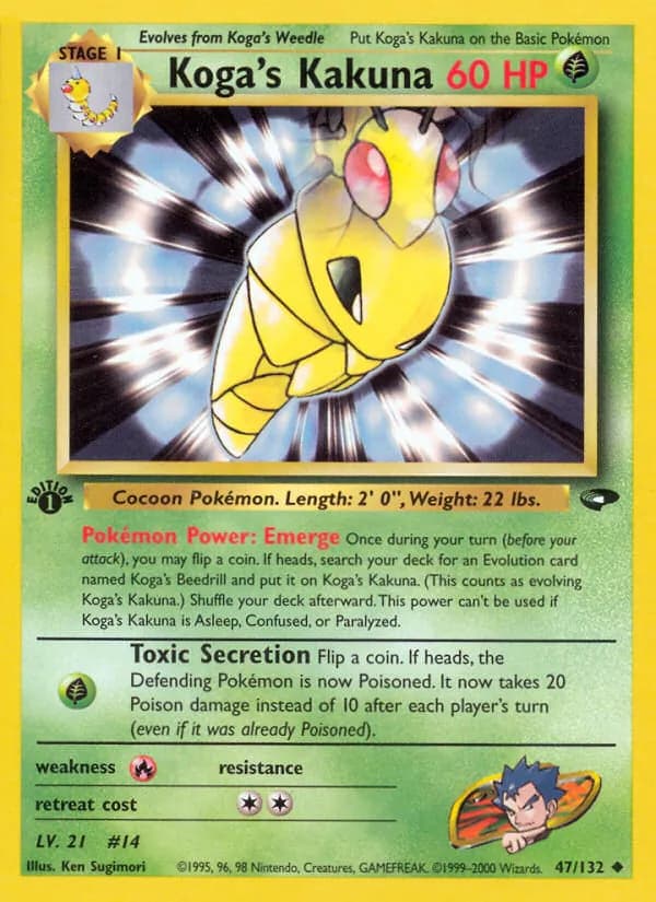 Koga's Kakuna — Gym Challenge, Uncommon