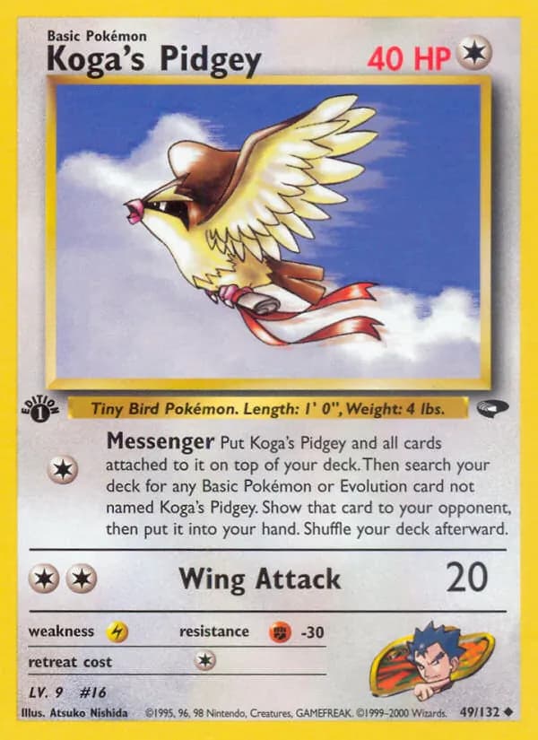 Koga's Pidgey — Gym Challenge, Uncommon