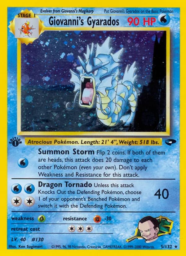 Giovanni's Gyarados — Gym Challenge, Rare Holo