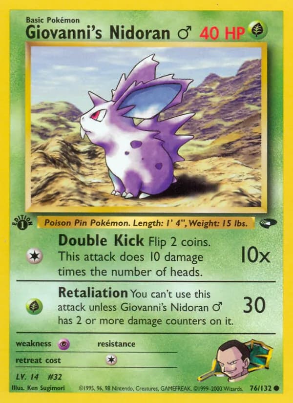 Giovanni's Nidoran♂ — Gym Challenge, Common