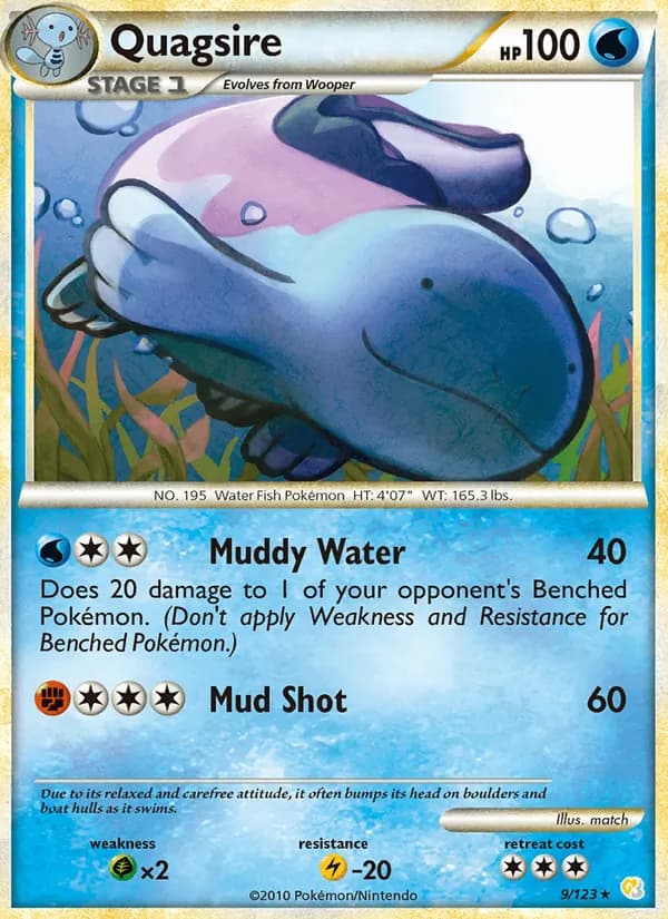 Quagsire — HeartGold SoulSilver, Rare Holo
