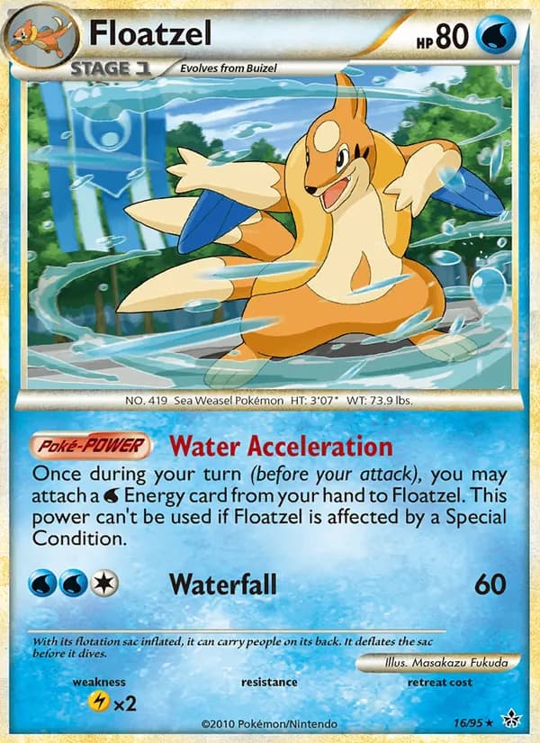 Floatzel — Unleashed, Rare