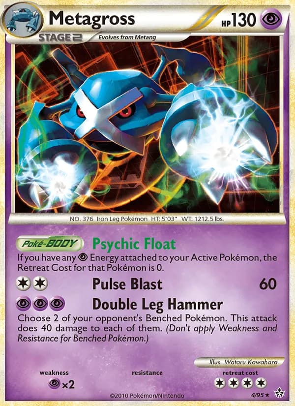 Metagross — Unleashed, Rare Holo