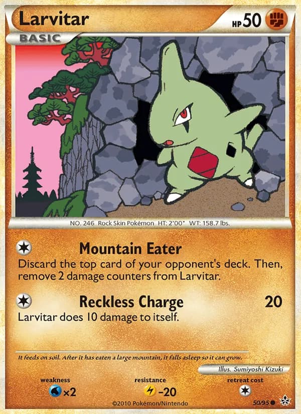 Larvitar — Unleashed, Common