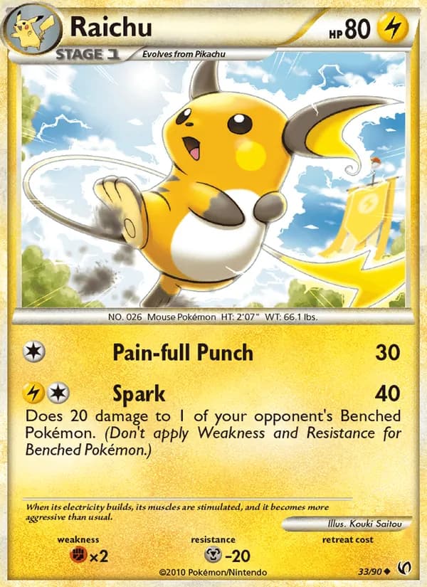 Raichu — Undaunted, Uncommon