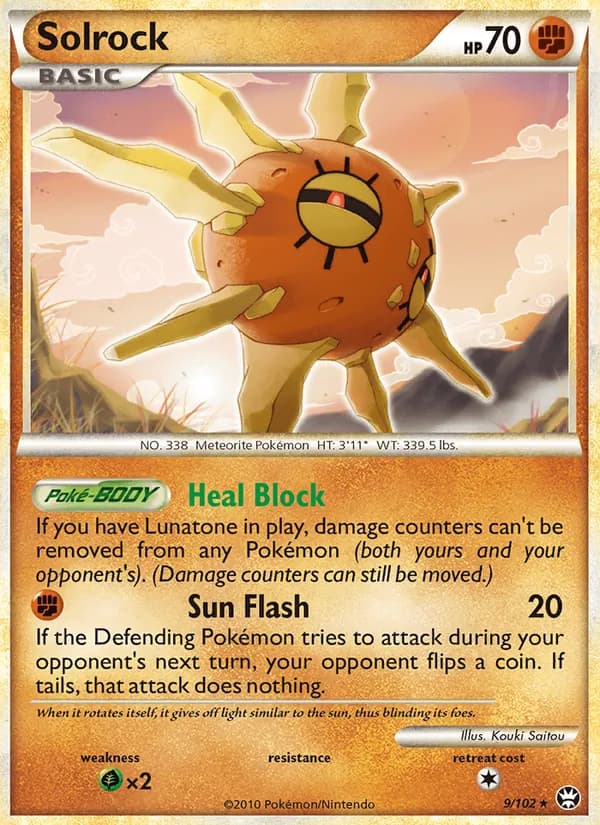 Solrock — Triumphant, Rare Holo